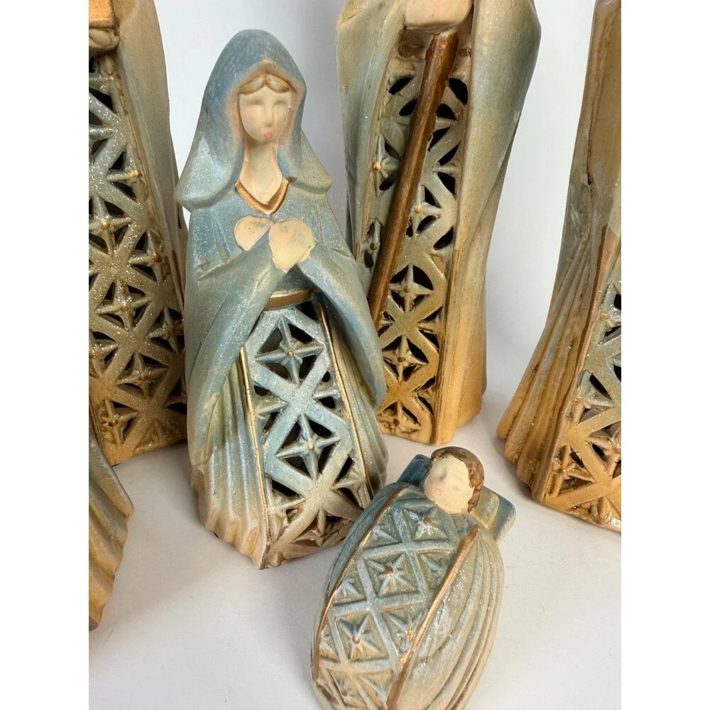 Joseph's Studio 6 Piece Nativity Set Holy Family And King Set By Roman, Inc 7-9